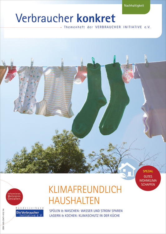 Klimafreundlich haushalten